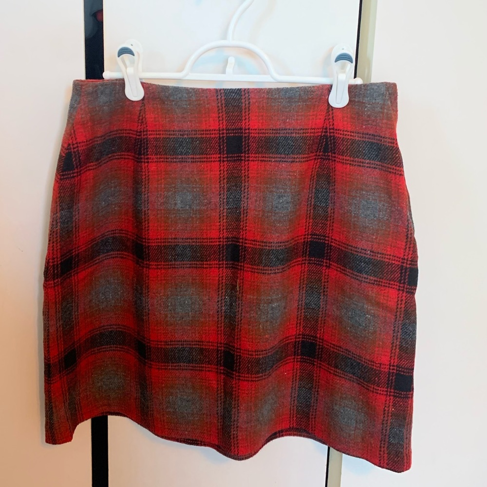 Festive Holiday Plaid Mini Skirt